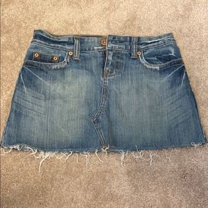 Low Rise Jean Skirt